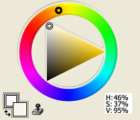 White from Yellow-Orange